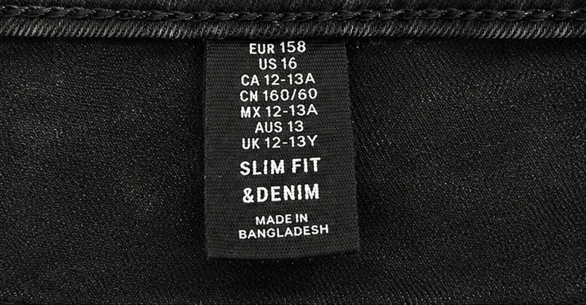 Short de mezclilla negro H&M slim – 12/13 años – photo 2